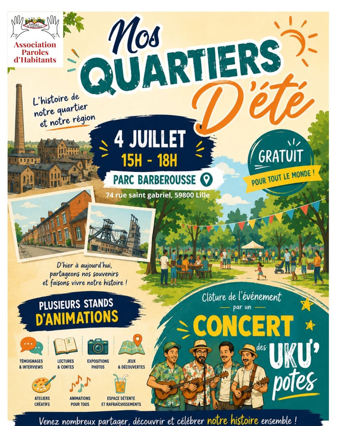 Affiche : Association Paroles d'Habitants