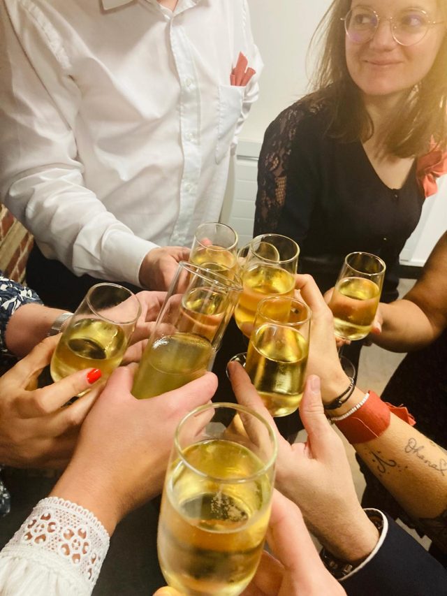 Un toast à cette belle journée